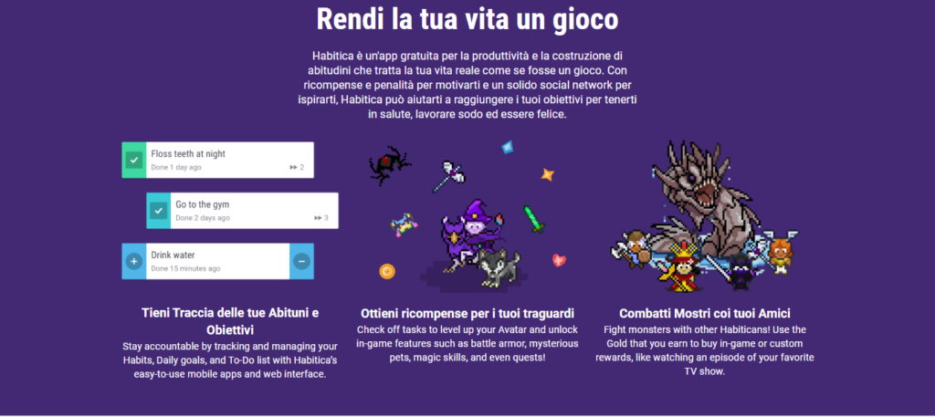 Habitica gamification